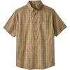 imageKingSize Mens Big ampamp Tall Short Sleeve WrinkleFree Sport ShirtKhaki Plaid