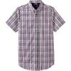 imageKingSize Mens Big ampamp Tall Short Sleeve WrinkleFree Sport ShirtRed Multi Plaid