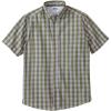 imageKingSize Mens Big ampamp Tall Short Sleeve WrinkleFree Sport ShirtSafari Green Check