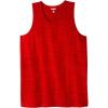 imageKingSize Mens Big ampamp Tall ShrinkLess Lightweight LongerLength TankRed Marl