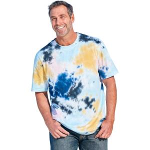 imageKingSize Mens Big ampamp Tall Lightweight TieDye Crewneck TeeSky Blue Tie Dye