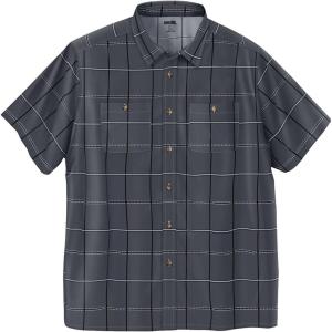 imageKingSize Mens Big ampamp Tall Short Sleeve Printed Check Sport ShirtSteel Window Pane