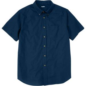 imageKingSize Mens Big ampamp Tall Short Sleeve WrinkleFree Sport ShirtNavy