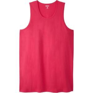 imageKingSize Mens Big ampamp Tall ShrinkLess Lightweight LongerLength TankElectric Pink