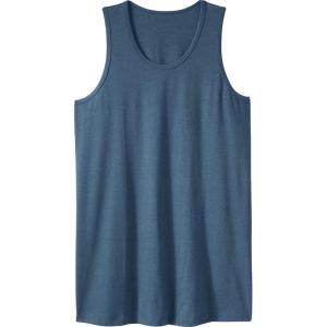 imageKingSize Mens Big ampamp Tall ShrinkLess Lightweight LongerLength TankHeather Slate Blue