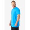 imageKingSize Mens Big ampamp Tall No Sweat LongerLength Short Sleeve Crewneck TeeElectric Blue