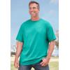 imageKingSize Mens Big ampamp Tall ShrinkLess Lightweight Crewneck TShirtCobalt Marl