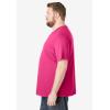 imageKingSize Mens Big ampamp Tall ShrinkLess Lightweight Crewneck TShirtElectric Pink