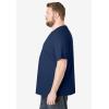 imageKingSize Mens Big ampamp Tall ShrinkLess Lightweight Crewneck TShirtNavy