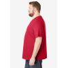 imageKingSize Mens Big ampamp Tall ShrinkLess Lightweight Crewneck TShirtRed