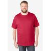 imageKingSize Mens Big ampamp Tall ShrinkLess Lightweight Crewneck TShirtRed Marl