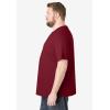 imageKingSize Mens Big ampamp Tall ShrinkLess Lightweight Crewneck TShirtRich Burgundy