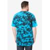 imageKingSize Mens Big ampamp Tall ShrinkLess Lightweight LongerLength Crewneck Pocket TShirtElectric Turquoise Marble