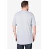 imageKingSize Mens Big ampamp Tall ShrinkLess Lightweight LongerLength Crewneck Pocket TShirtHeather Orange