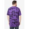 imageKingSize Mens Big ampamp Tall ShrinkLess Lightweight LongerLength Crewneck Pocket TShirtPurple Marble