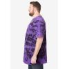 imageKingSize Mens Big ampamp Tall ShrinkLess Lightweight LongerLength Crewneck Pocket TShirtPurple Marble