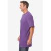 imageKingSize Mens Big ampamp Tall ShrinkLess Lightweight LongerLength Crewneck TShirtBrick
