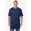 imageKingSize Mens Big ampamp Tall ShrinkLess Lightweight LongerLength Crewneck TShirtNavy