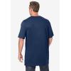 imageKingSize Mens Big ampamp Tall ShrinkLess Lightweight LongerLength Crewneck TShirtNavy