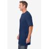 imageKingSize Mens Big ampamp Tall ShrinkLess Lightweight LongerLength Crewneck TShirtNavy