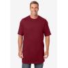 imageKingSize Mens Big ampamp Tall ShrinkLess Lightweight LongerLength Crewneck TShirtRich Burgundy