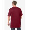 imageKingSize Mens Big ampamp Tall ShrinkLess Lightweight LongerLength Crewneck TShirtRich Burgundy