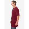 imageKingSize Mens Big ampamp Tall ShrinkLess Lightweight LongerLength Crewneck TShirtRich Burgundy