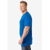 imageKingSize Mens Big ampamp Tall ShrinkLess Lightweight LongerLength VNeck TShirtHeather Navy