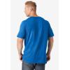 imageKingSize Mens Big ampamp Tall ShrinkLess Lightweight LongerLength VNeck TShirtHeather Navy