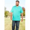 imageKingSize Mens Big ampamp Tall ShrinkLess Lightweight LongerLength VNeck TShirtRoyal Blue Heather