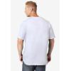 imageKingSize Mens Big ampamp Tall ShrinkLess Lightweight LongerLength VNeck TShirtWhite