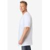 imageKingSize Mens Big ampamp Tall ShrinkLess Lightweight LongerLength VNeck TShirtWhite