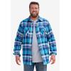 imageKingSize Mens Big ampamp Tall Signature Plaid Flannel ShirtBlack Plaid