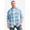 imageKingSize Mens Big ampamp Tall Signature Plaid Flannel ShirtBurnt Orange Plaid