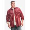imageKingSize Mens Big ampamp Tall Signature Plaid Flannel ShirtBurnt Orange Plaid
