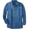 imageKingSize Mens Big ampamp Tall Flex Denim Multi Pocket Chore JacketLight Wash