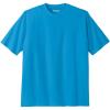 imageKingSize Mens Big ampamp Tall ShrinkLess Lightweight Crewneck TShirtElectric Turquoise