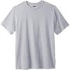 imageKingSize Mens Big ampamp Tall ShrinkLess Lightweight Crewneck TShirtHeather Grey