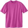 imageKingSize Mens Big ampamp Tall ShrinkLess Lightweight Crewneck TShirtHeather Magenta