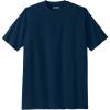 imageKingSize Mens Big ampamp Tall ShrinkLess Lightweight Crewneck TShirtNavy