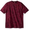 imageKingSize Mens Big ampamp Tall ShrinkLess Lightweight Crewneck TShirtRed Marble