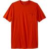 imageKingSize Mens Big ampamp Tall ShrinkLess Lightweight LongerLength Crewneck Pocket TShirtBrick