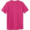 imageKingSize Mens Big ampamp Tall ShrinkLess Lightweight LongerLength Crewneck Pocket TShirtElectric Pink