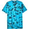 imageKingSize Mens Big ampamp Tall ShrinkLess Lightweight LongerLength Crewneck Pocket TShirtElectric Turquoise Marble