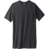 imageKingSize Mens Big ampamp Tall ShrinkLess Lightweight LongerLength Crewneck Pocket TShirtHeather Charcoal