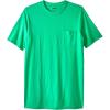 imageKingSize Mens Big ampamp Tall ShrinkLess Lightweight LongerLength Crewneck Pocket TShirtHeather Kelly Green