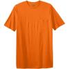 imageKingSize Mens Big ampamp Tall ShrinkLess Lightweight LongerLength Crewneck Pocket TShirtHeather Orange