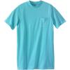 imageKingSize Mens Big ampamp Tall ShrinkLess Lightweight LongerLength Crewneck Pocket TShirtMaui Blue