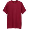 imageKingSize Mens Big ampamp Tall ShrinkLess Lightweight LongerLength Crewneck Pocket TShirtRich Burgundy