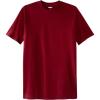 imageKingSize Mens Big ampamp Tall ShrinkLess Lightweight LongerLength Crewneck TShirtRich Burgundy